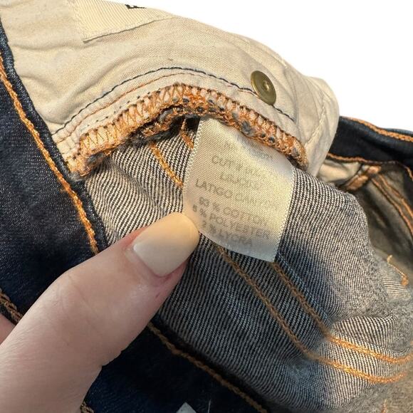 Frame le Skinny de Jeanne Crop Dark Wash Distressed 28 Classic Staple Basic - Picture 6 of 10